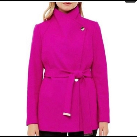 ted baker hot pink coat